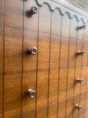 ARTS & CRAFTS TALLBOY CHEST OF DRAWERS