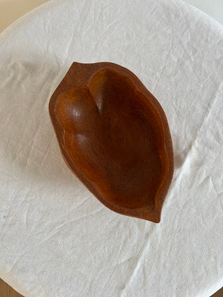 ACORN TEAK SERVING BOWL