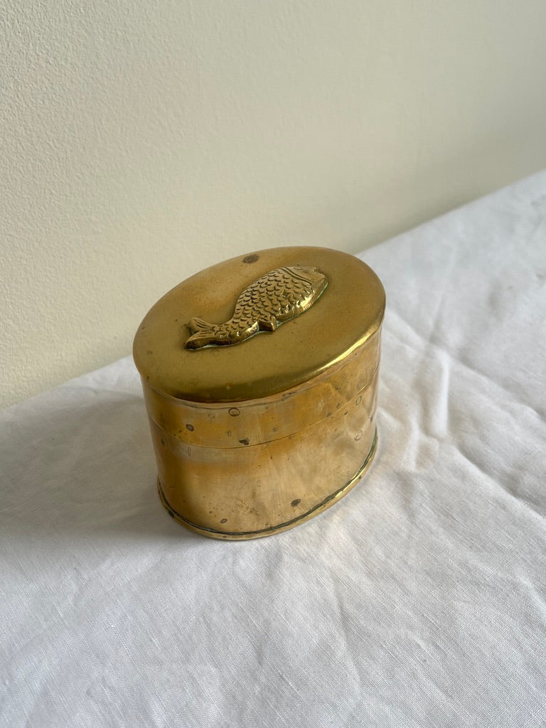 BRASS FISH BOX