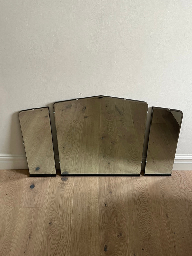 ART DECO THREE SECTIONED MIRROR