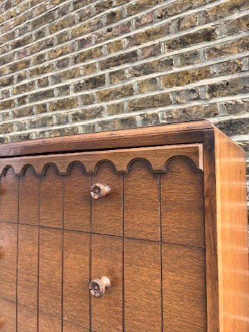 ARTS & CRAFTS TALLBOY CHEST OF DRAWERS