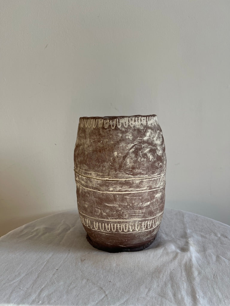 DUSTY PINK FRENCH VASE