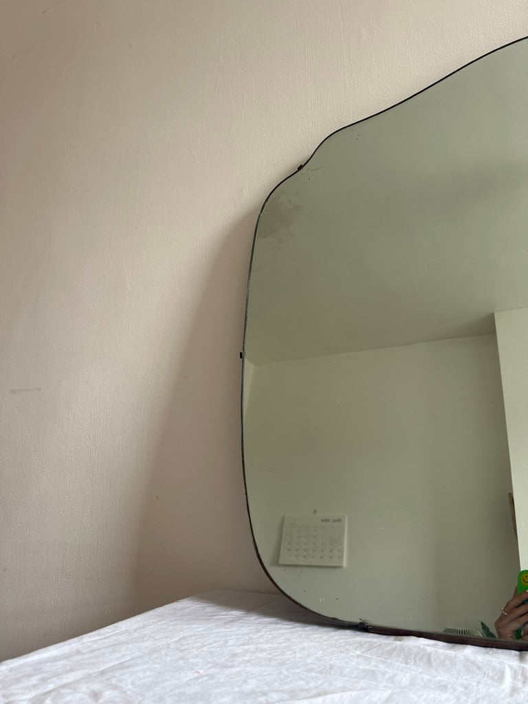 Large art deco mantle piece mirror