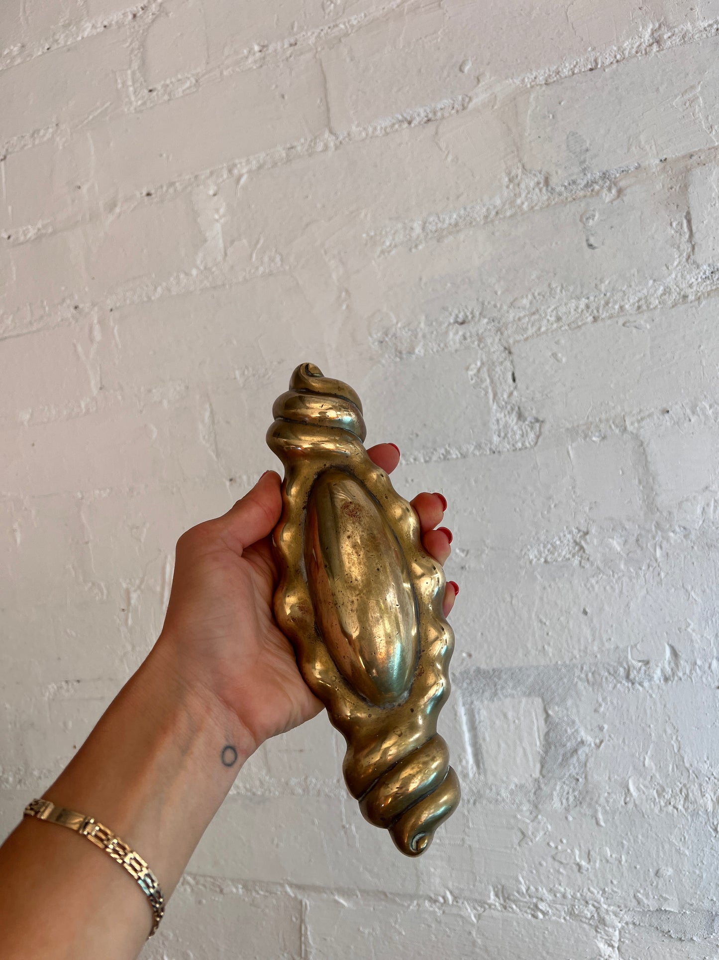 WEIGHTED BRASS SHELL DOOR STOP