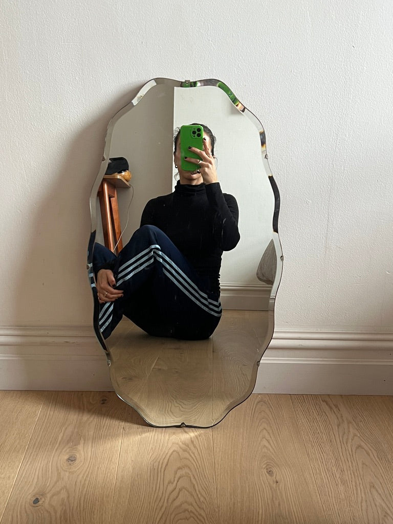 WAVY EDGE BEVELLED MIRROR