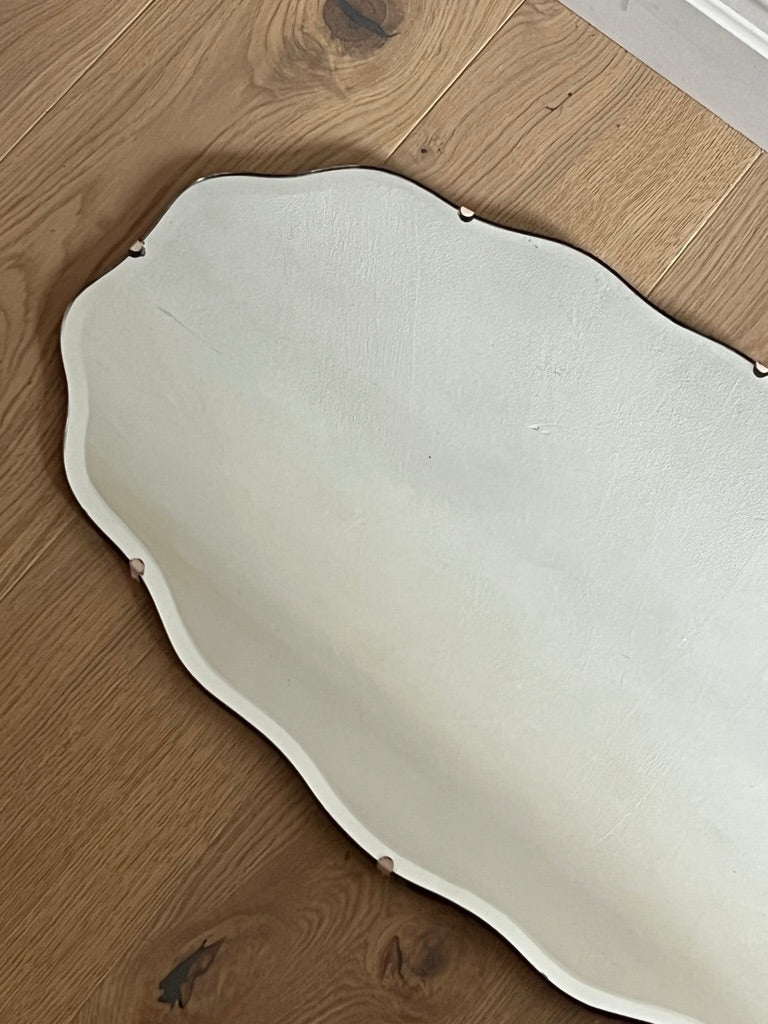 WAVY EDGE BEVELLED MIRROR