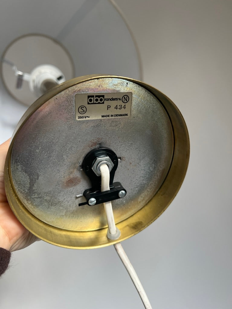 MID CENTURY DANISH BALL BASE LAMP