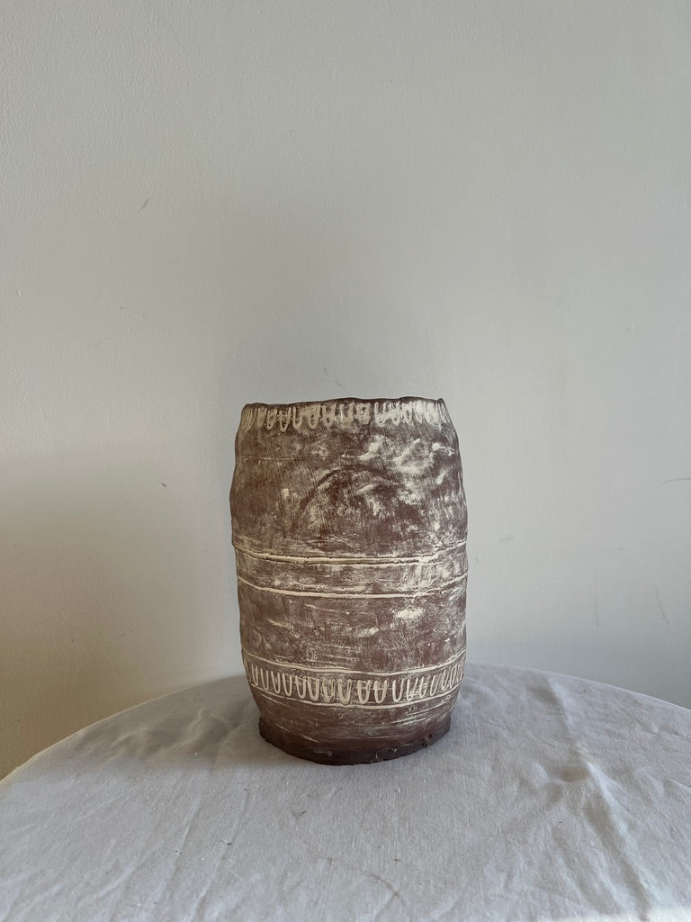 DUSTY PINK FRENCH VASE