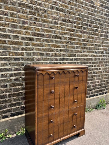 ARTS & CRAFTS TALLBOY CHEST OF DRAWERS