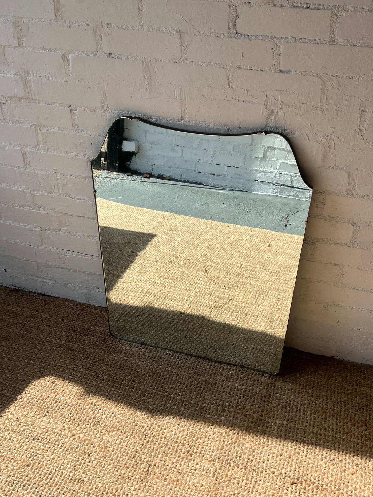 ART DECO FRAMELESS LARGE MIRROR