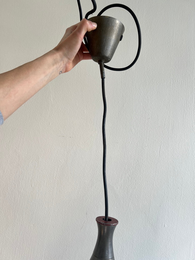 CHROME CONE CEILING LIGHT