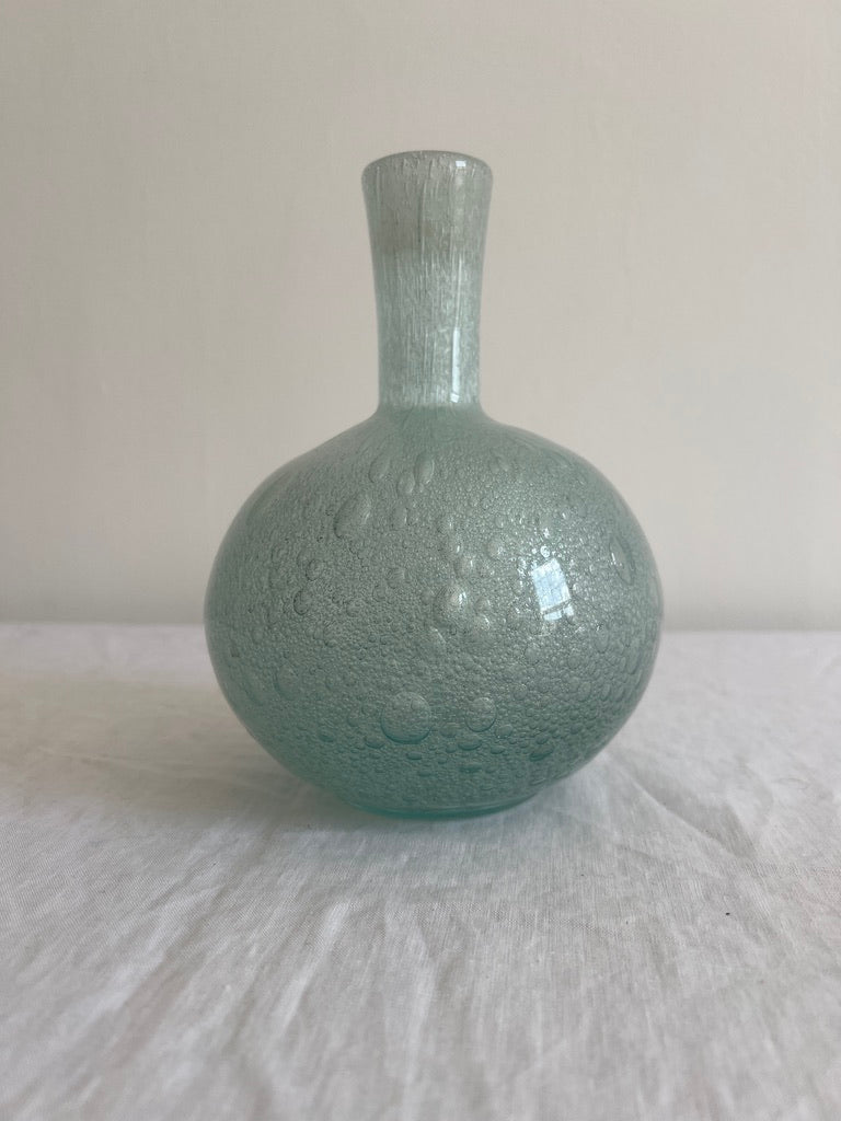 ART DECO 50'S SWEDISH BUBBLE GLASS VASE