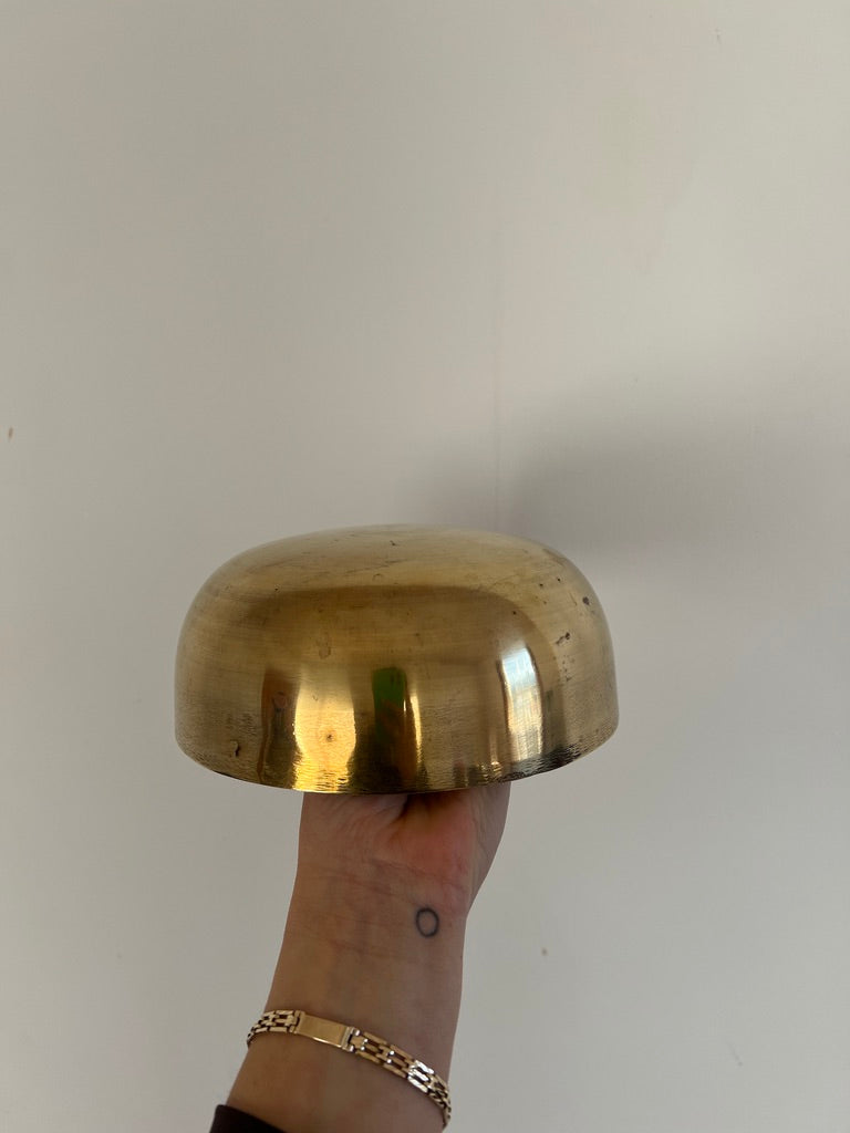 VINTAGE BRASS DOMED BOWL