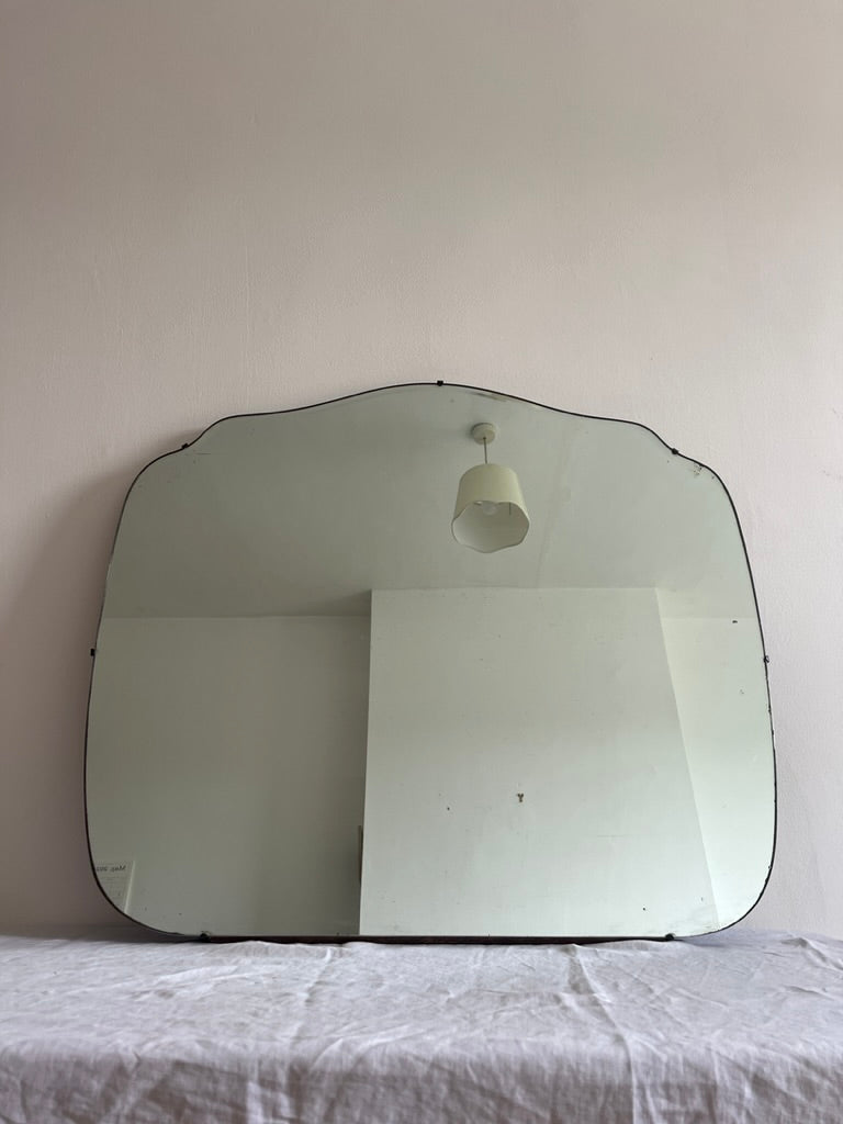 Large art deco mantle piece mirror
