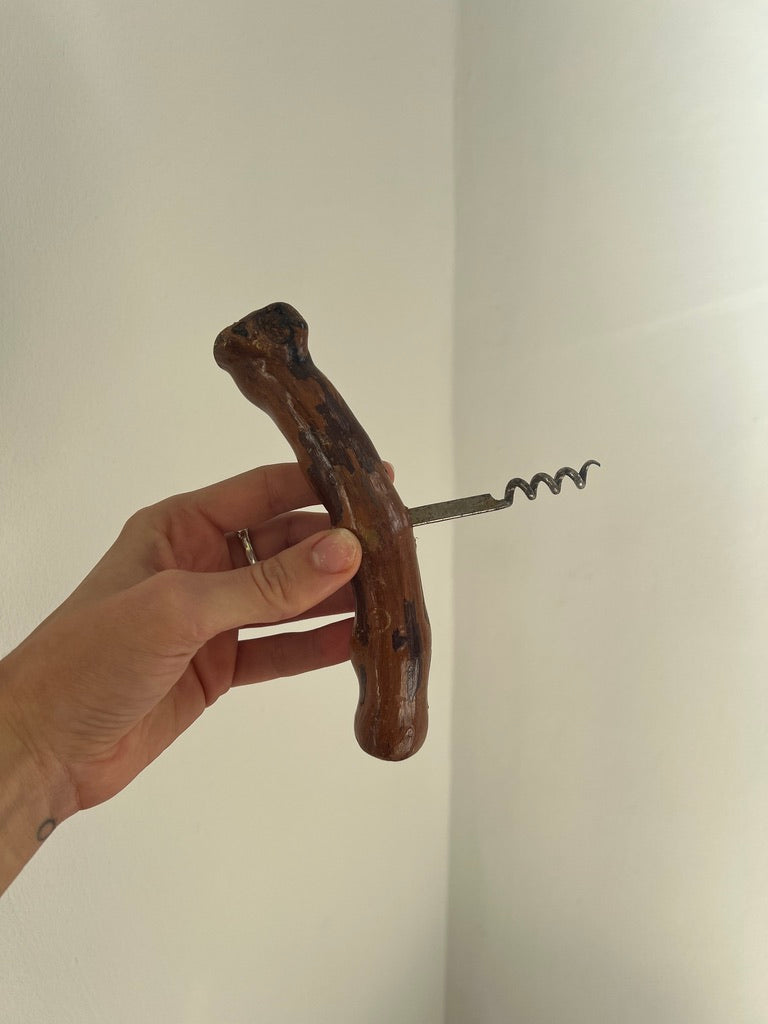 French wooden corkscrew