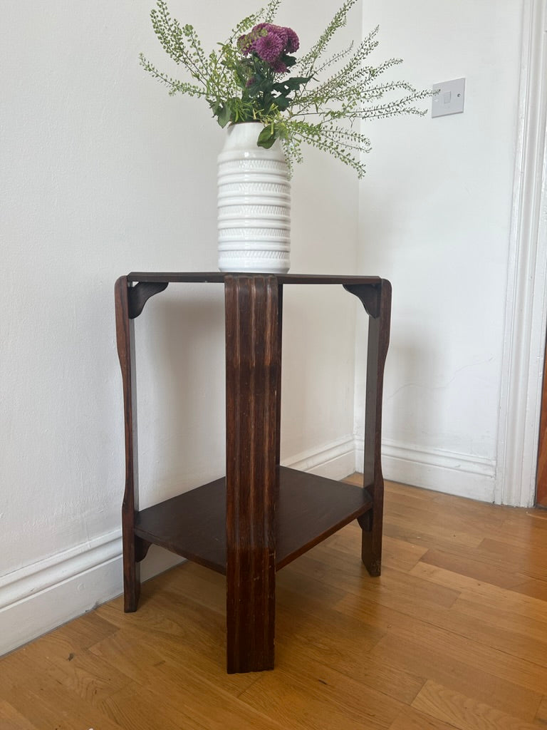Art deco style hallway wood side table