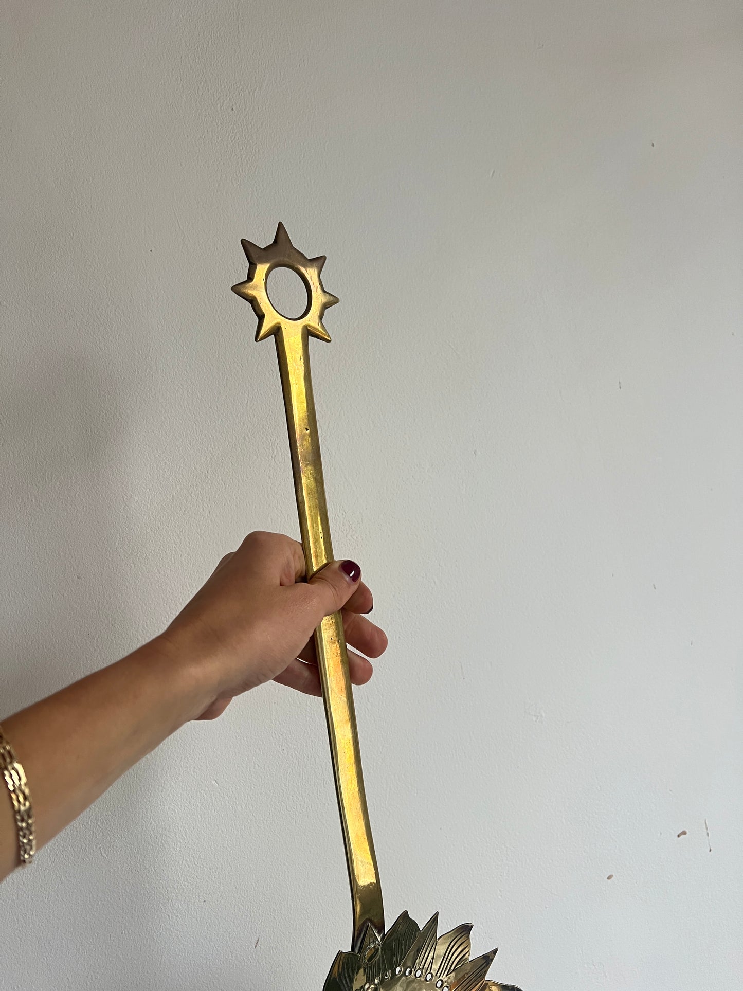 DECORATIVE BRASS SUN HANGING