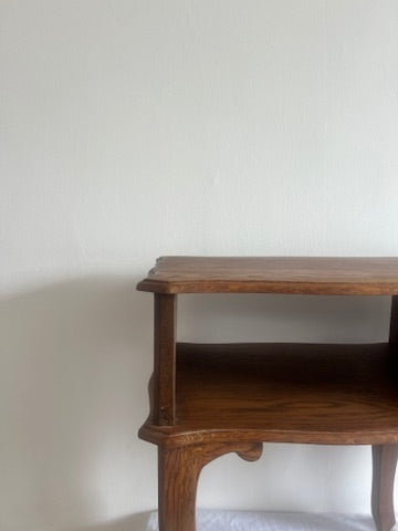 PAIR OF FRENCH OAK BEDSIDE TABLES