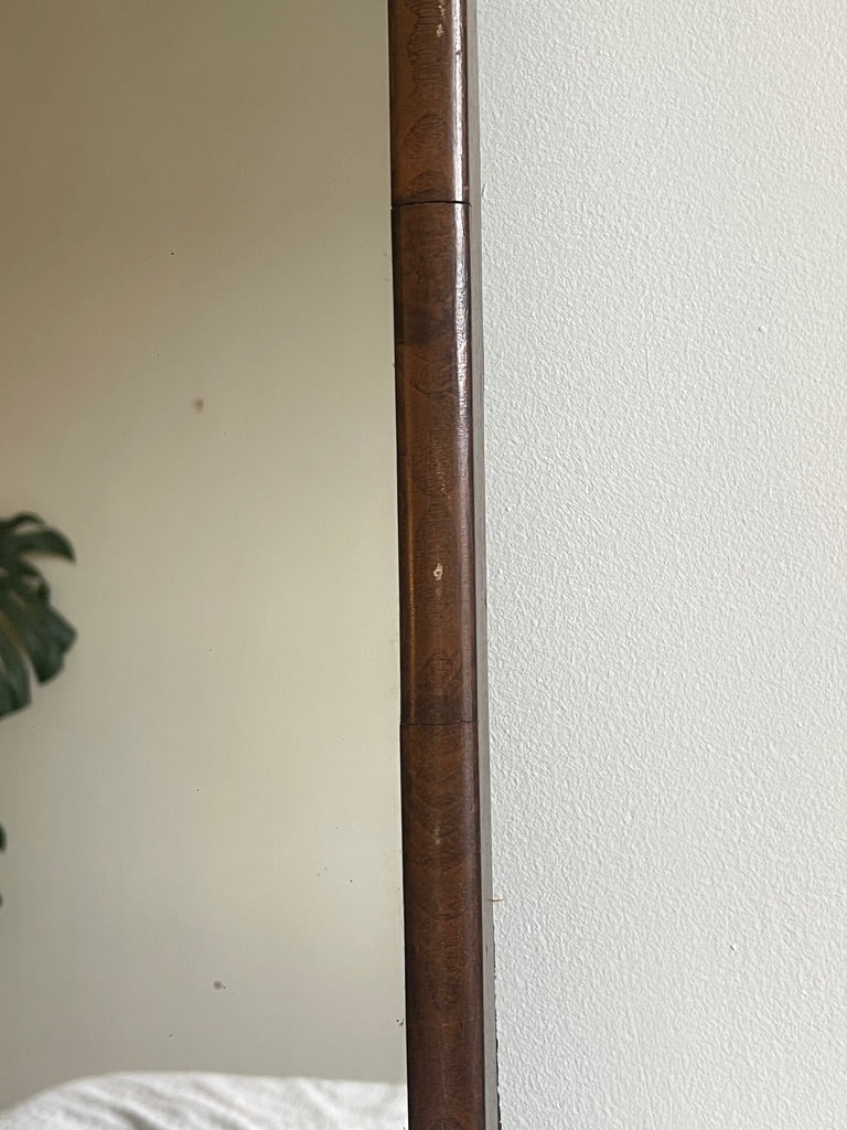 SLIM ART DECO WALNUT MIRROR