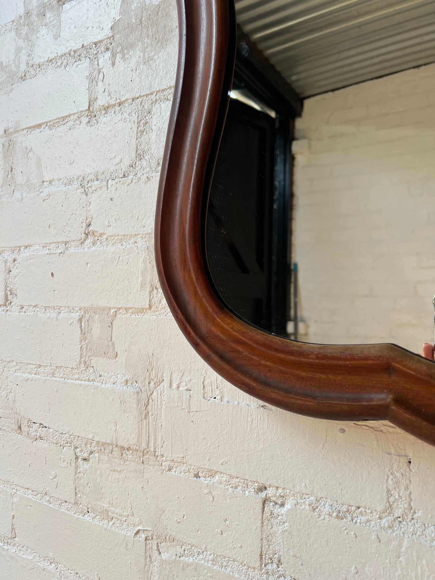 CURVED FRENCH MIRROR