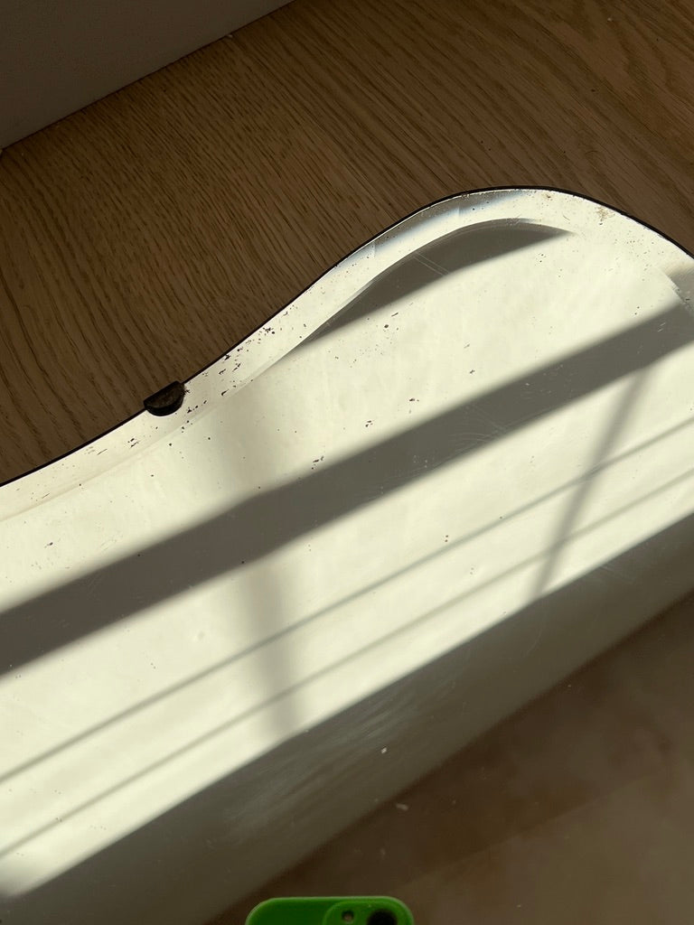 VINTAGE BEVELED WAVY FRAMELESS MIRROR