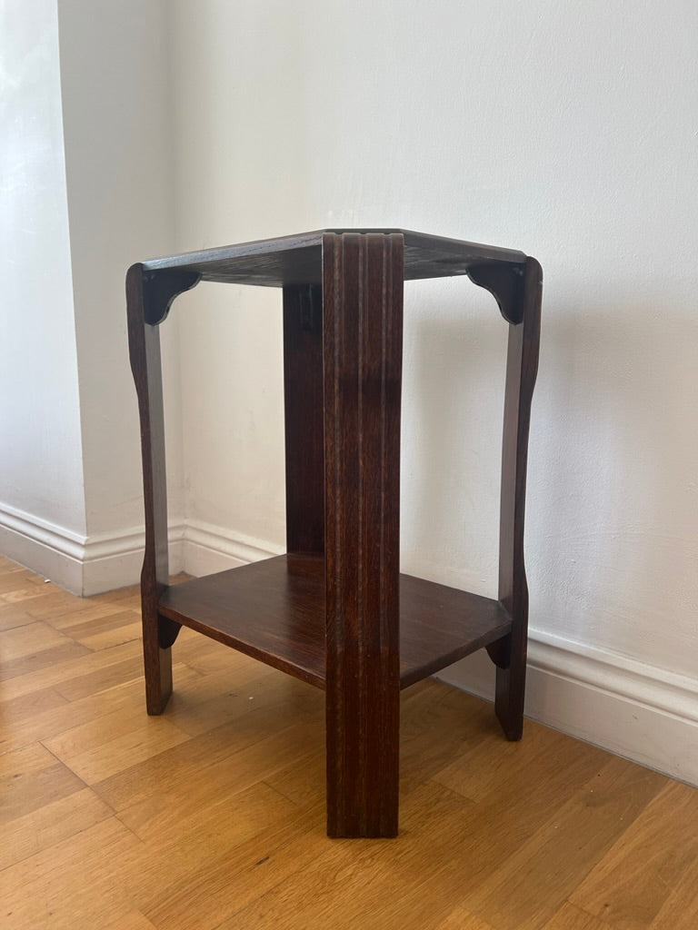 Art deco style hallway wood side table