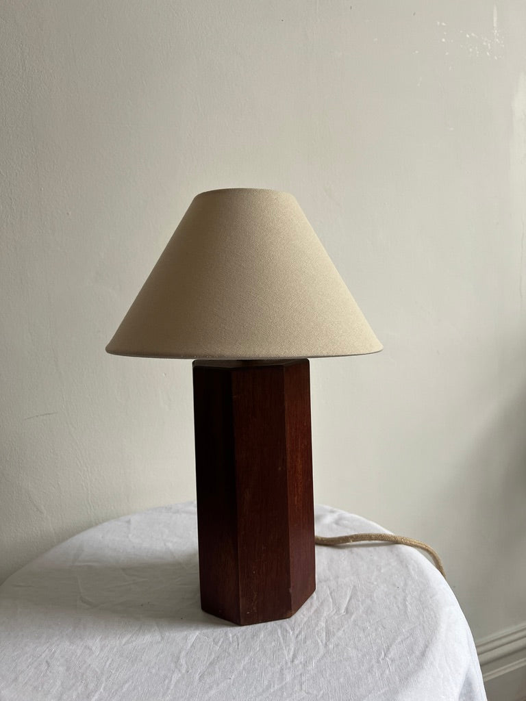 TALL HEXANGONAL TABLE LAMP