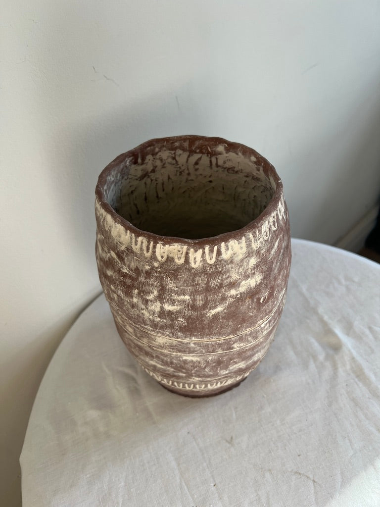 DUSTY PINK FRENCH VASE