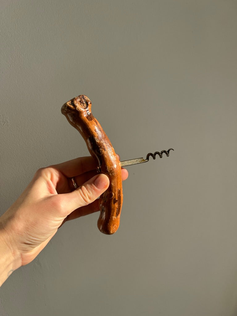 French wooden corkscrew