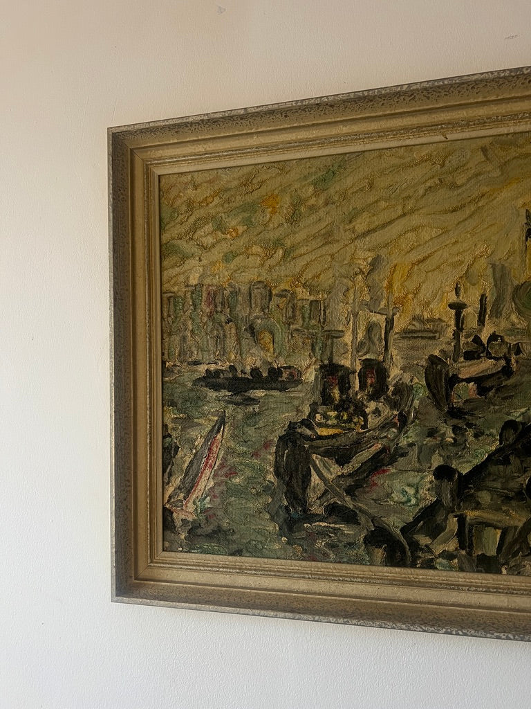 ‘ENTRANCE TO MARSEILLE’ OIL