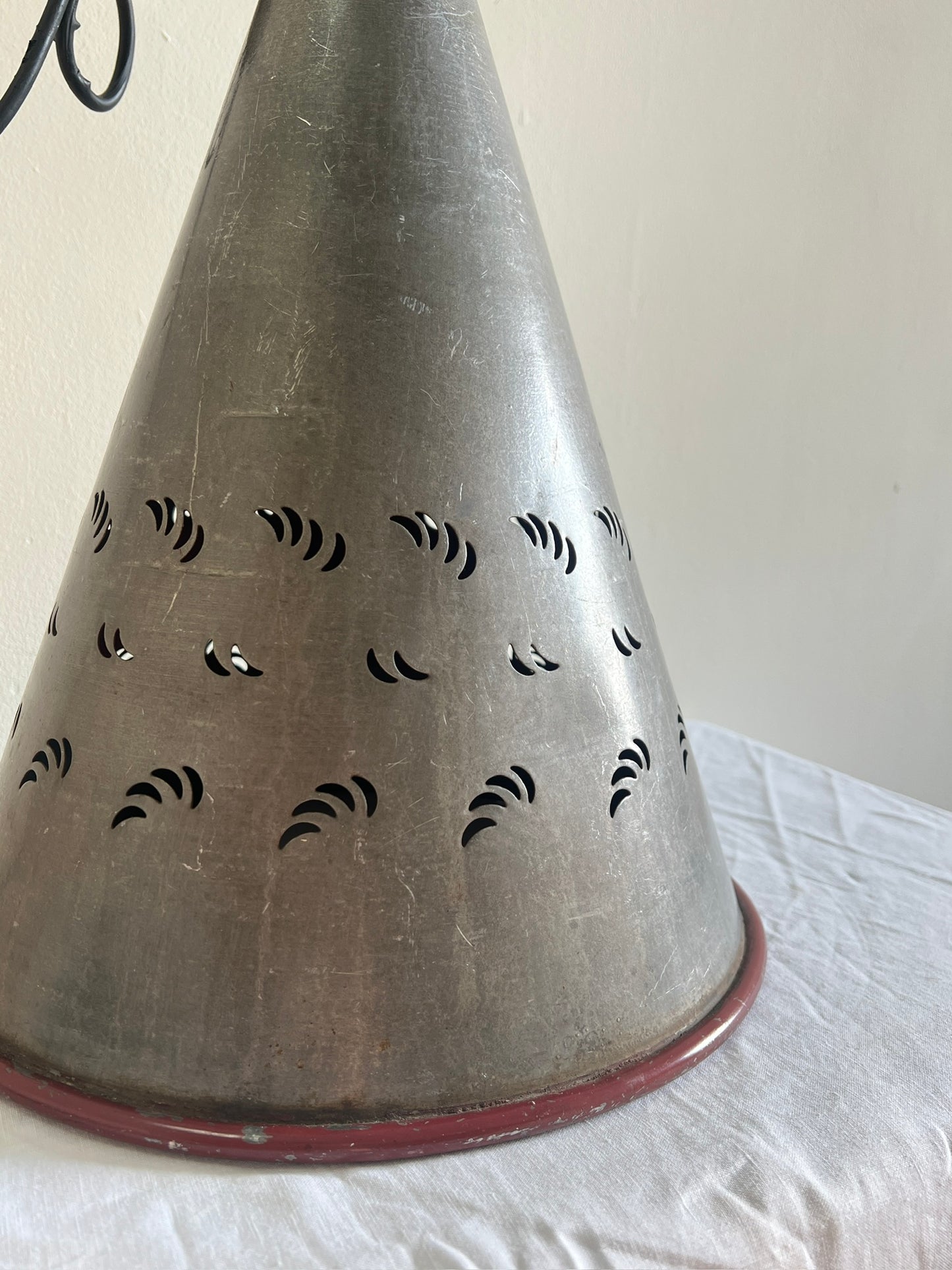 CHROME CONE CEILING LIGHT