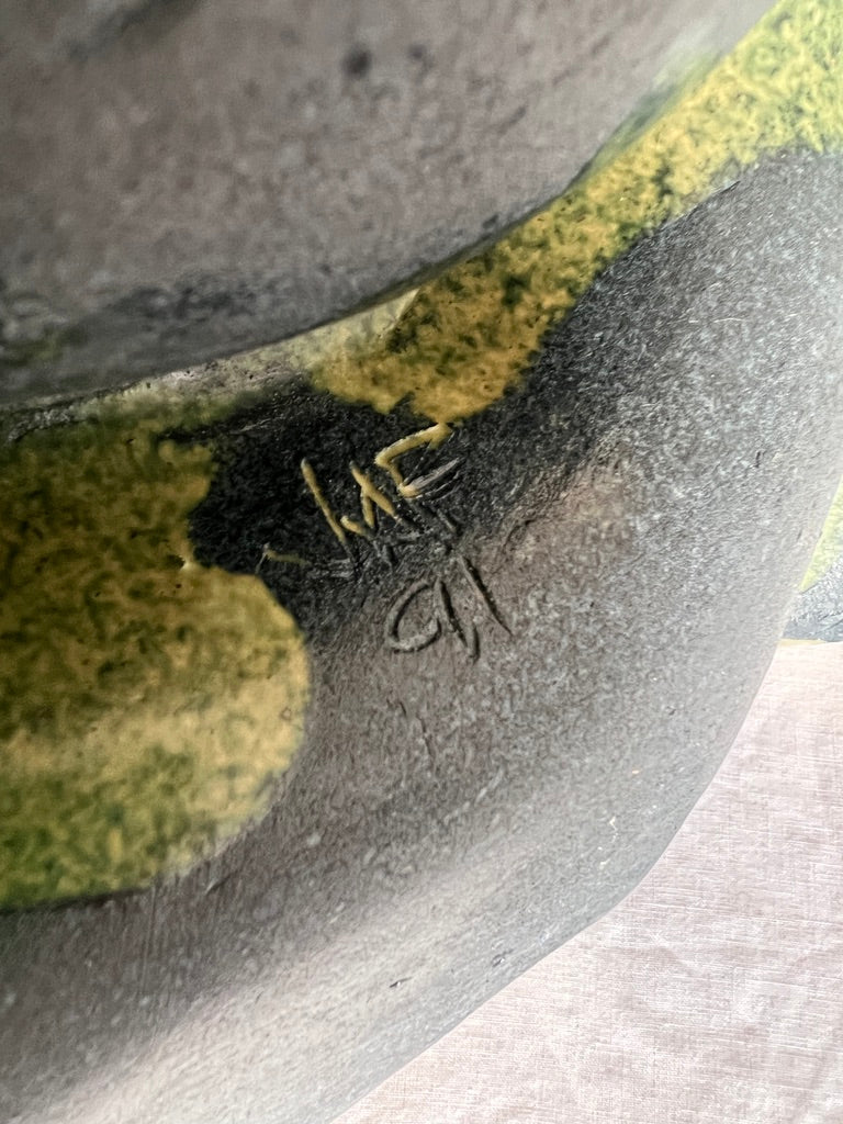 LARGE STUDIO HANDKERCHIEF STYLE GREEN ORNAMENT