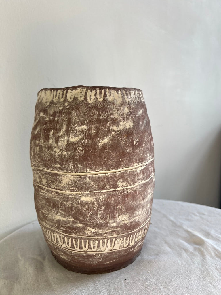 DUSTY PINK FRENCH VASE