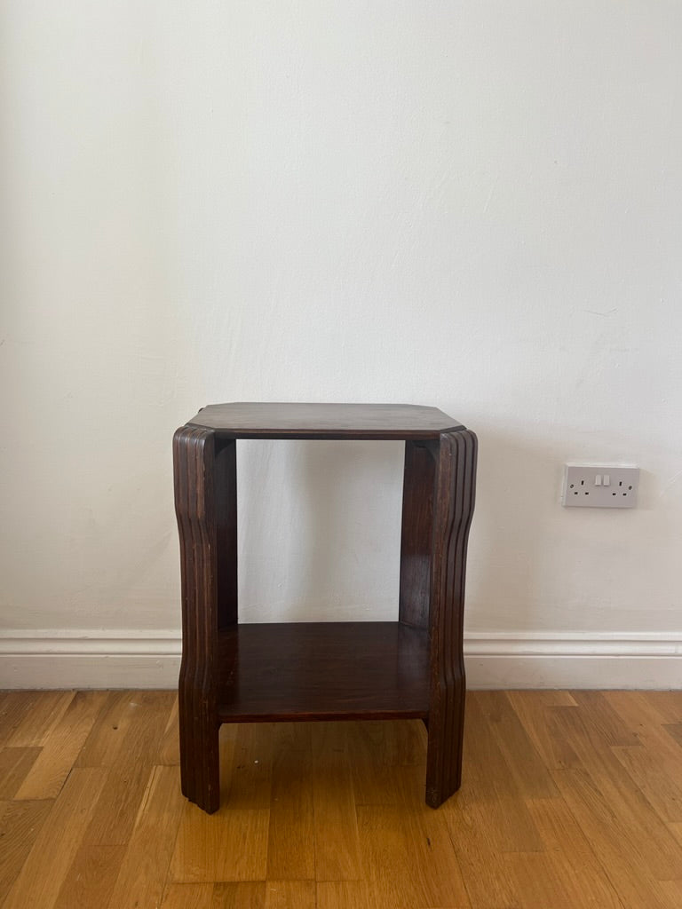 Art deco style hallway wood side table