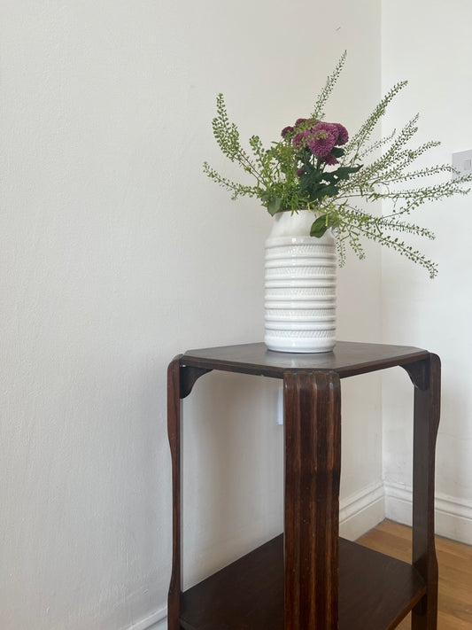 Art deco style hallway wood side table