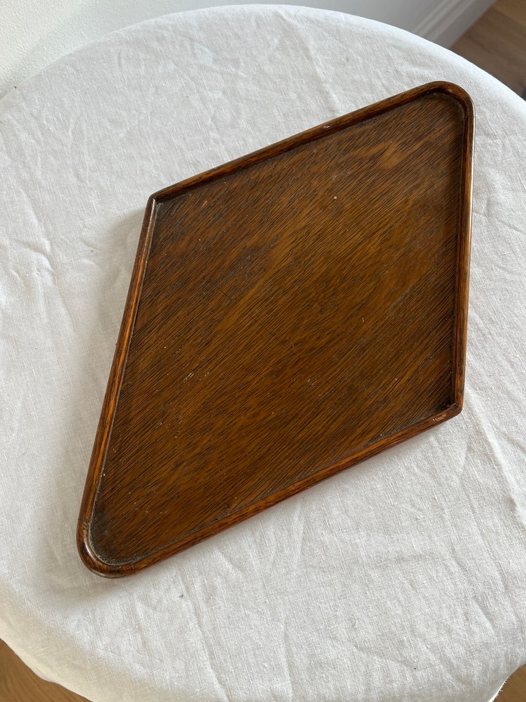 SMALL DIAMOND WOODEN TRAY