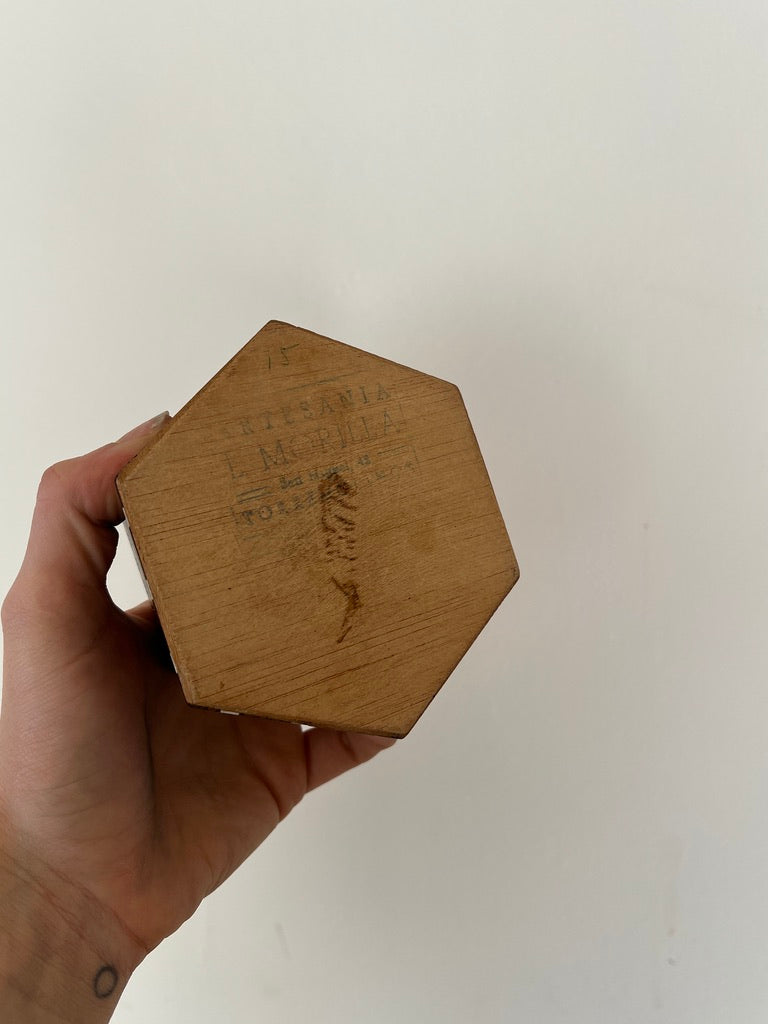 SMALL HEXAGON PATTERNED JEWELLERY BOX