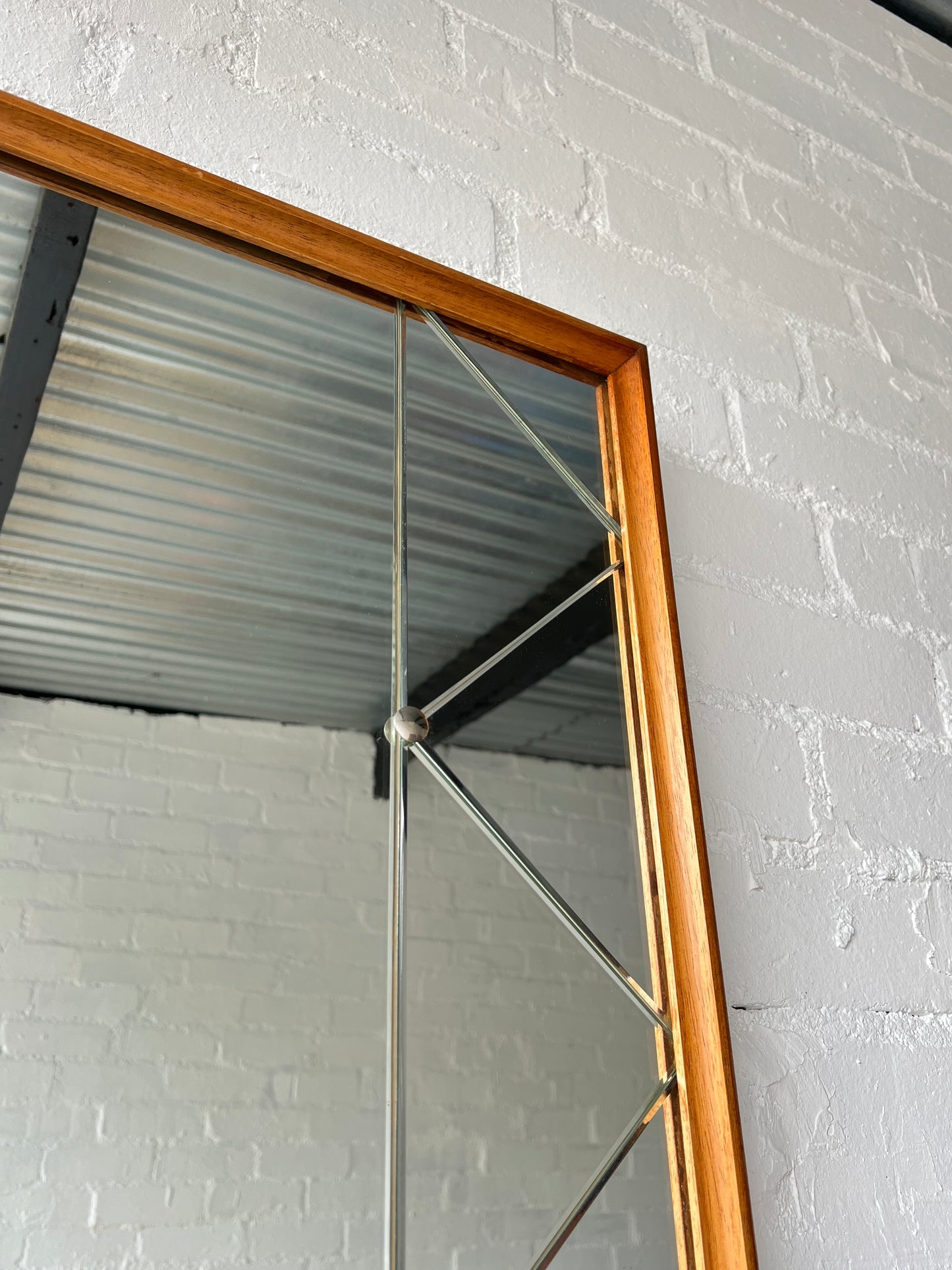 SECTIONAL TEAK SWEDISH MIRROR