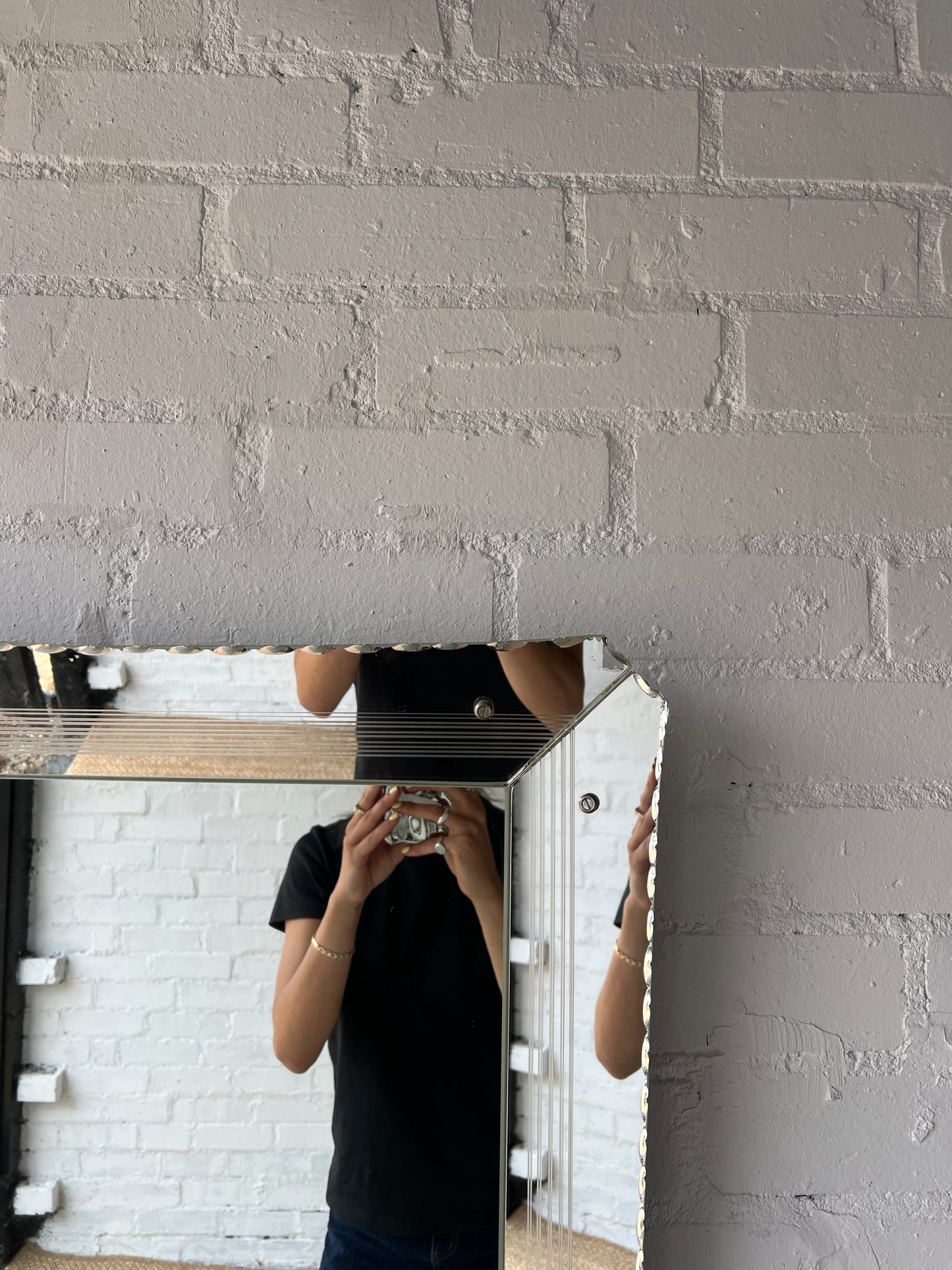 VENETIAN STYLE GLASS FRAMED MIRROR