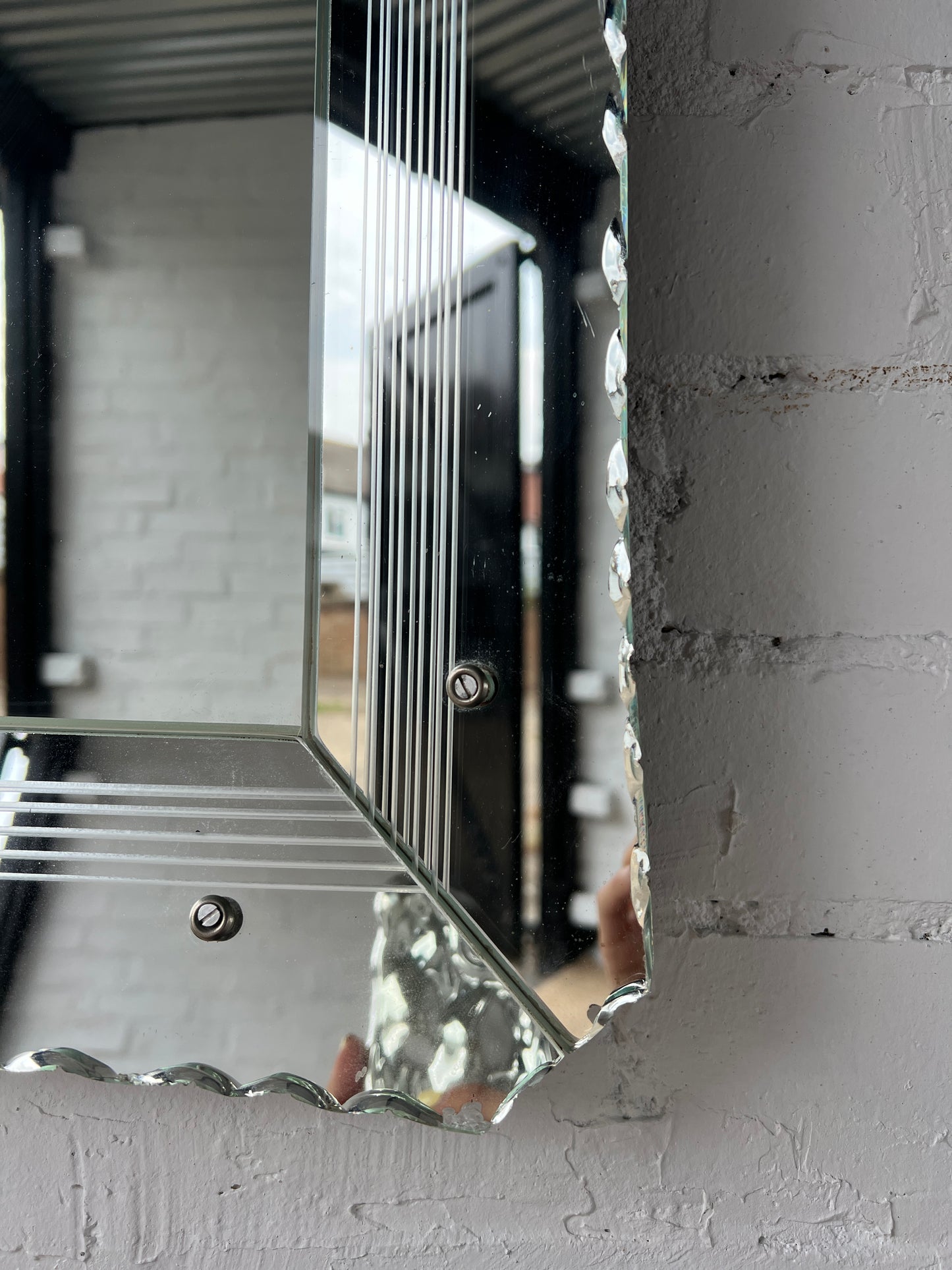 VENETIAN STYLE GLASS FRAMED MIRROR