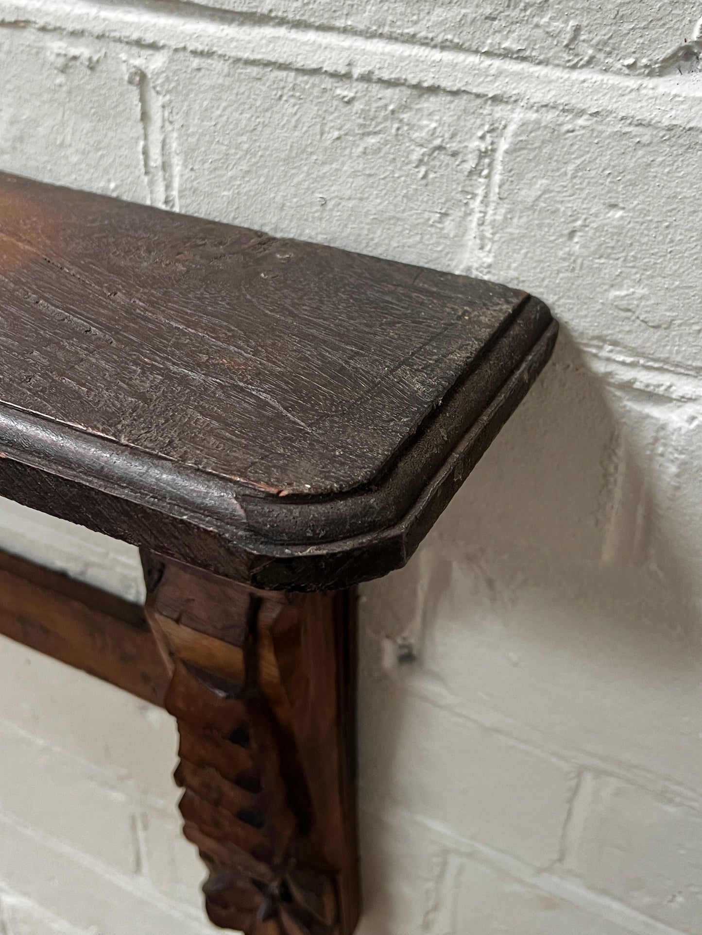 VINTAGE CARVED WALL SHELF