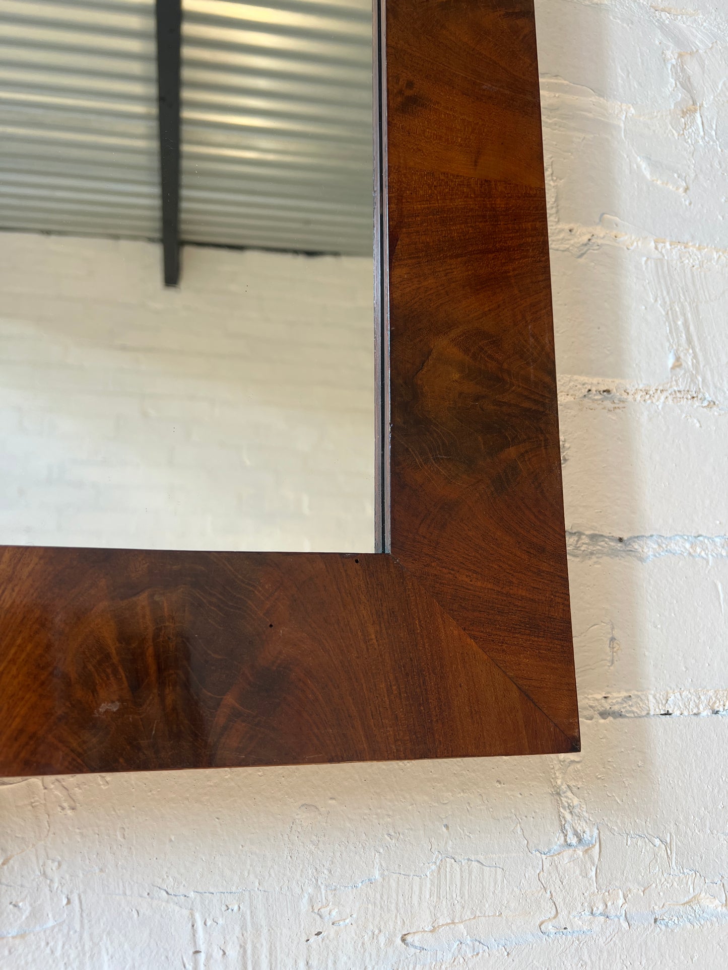 ARCHED WOODEN MIRROR
