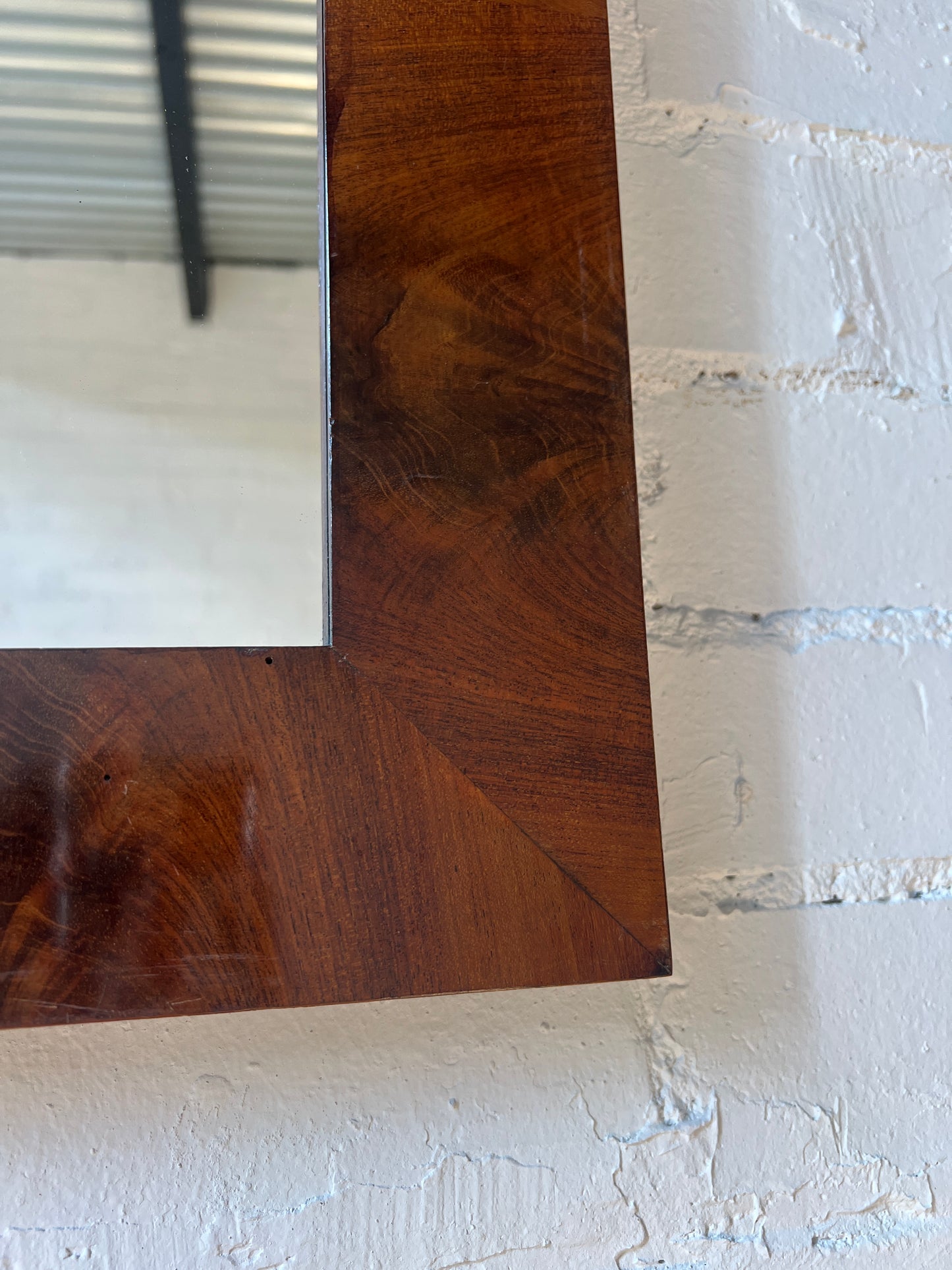ARCHED WOODEN MIRROR