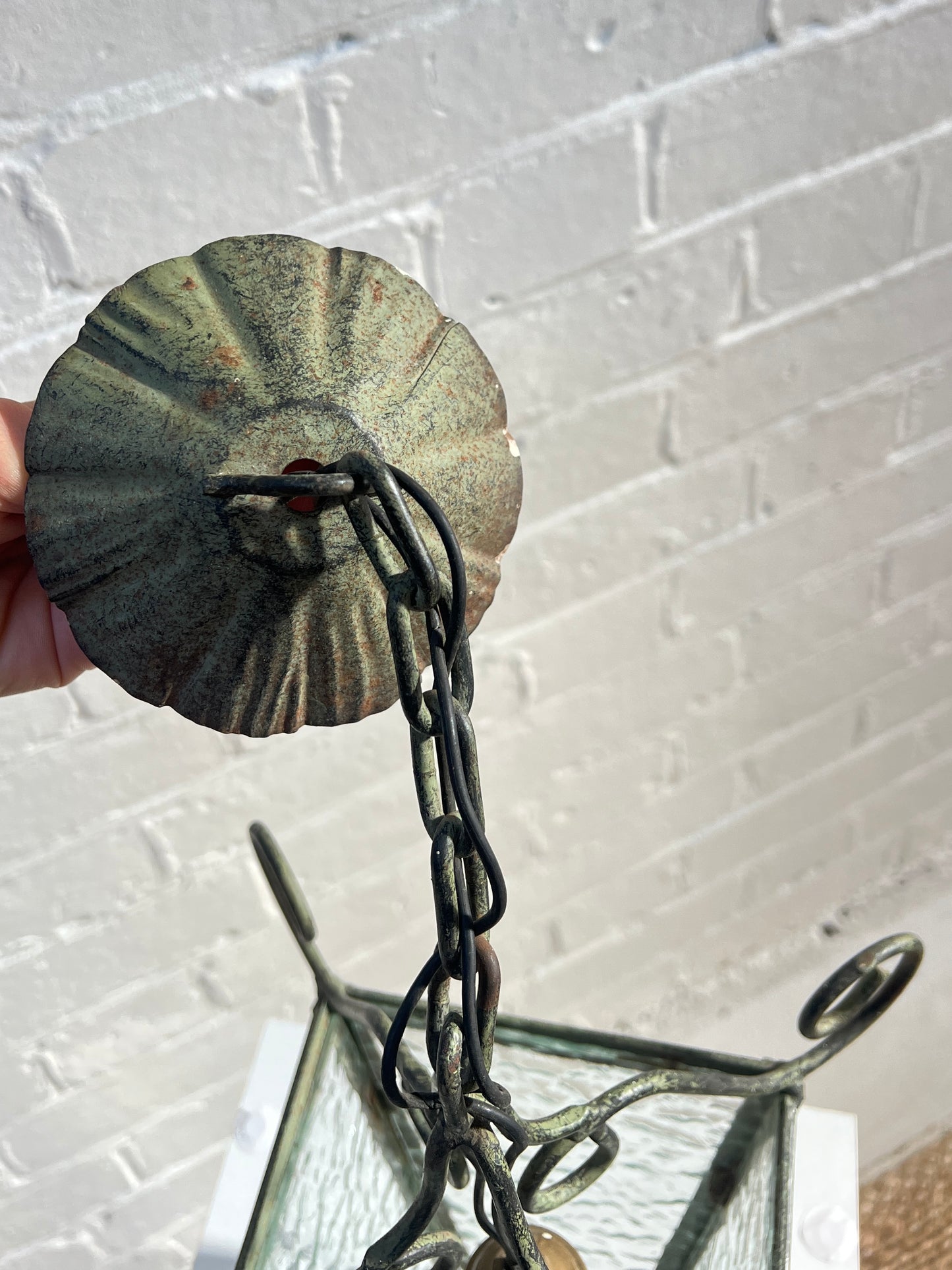 ART DECO GLASS CEILING LANTERN