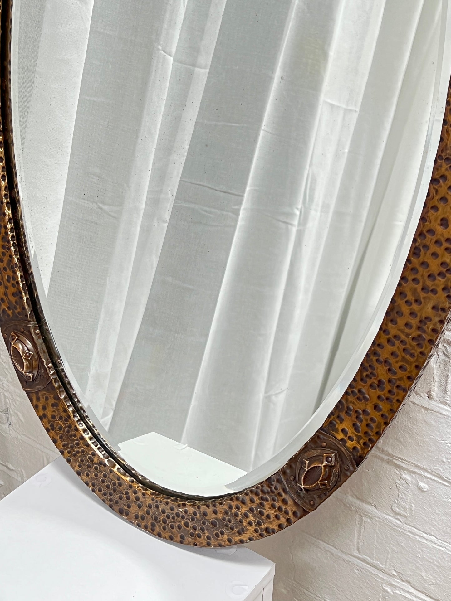 HAMMERED ARTS AND CRAFTS MIRROR