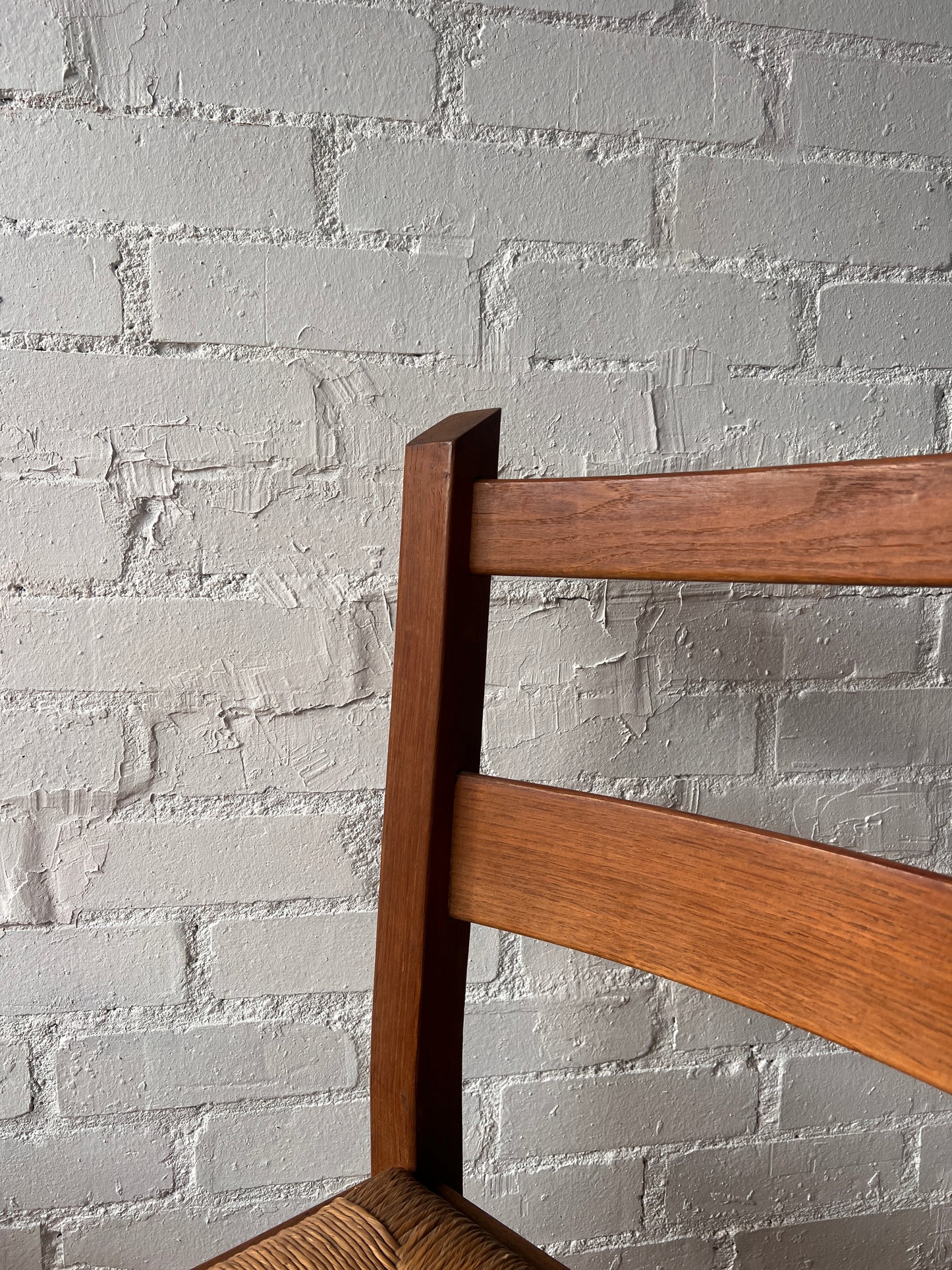 SET OF FOUR RUSH MID CENTURY DINING CHAIRS