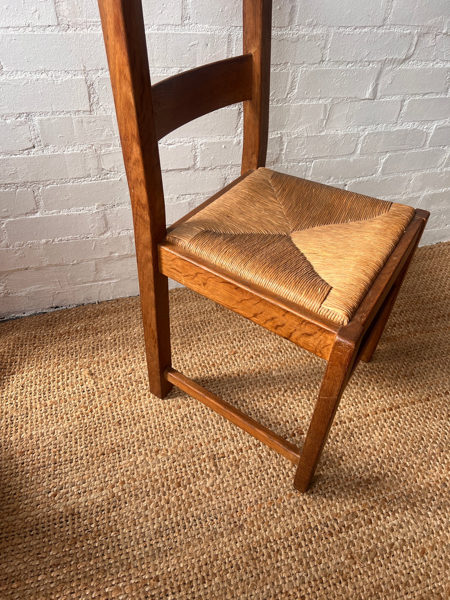 SET OF FOUR RUSH MID CENTURY DINING CHAIRS