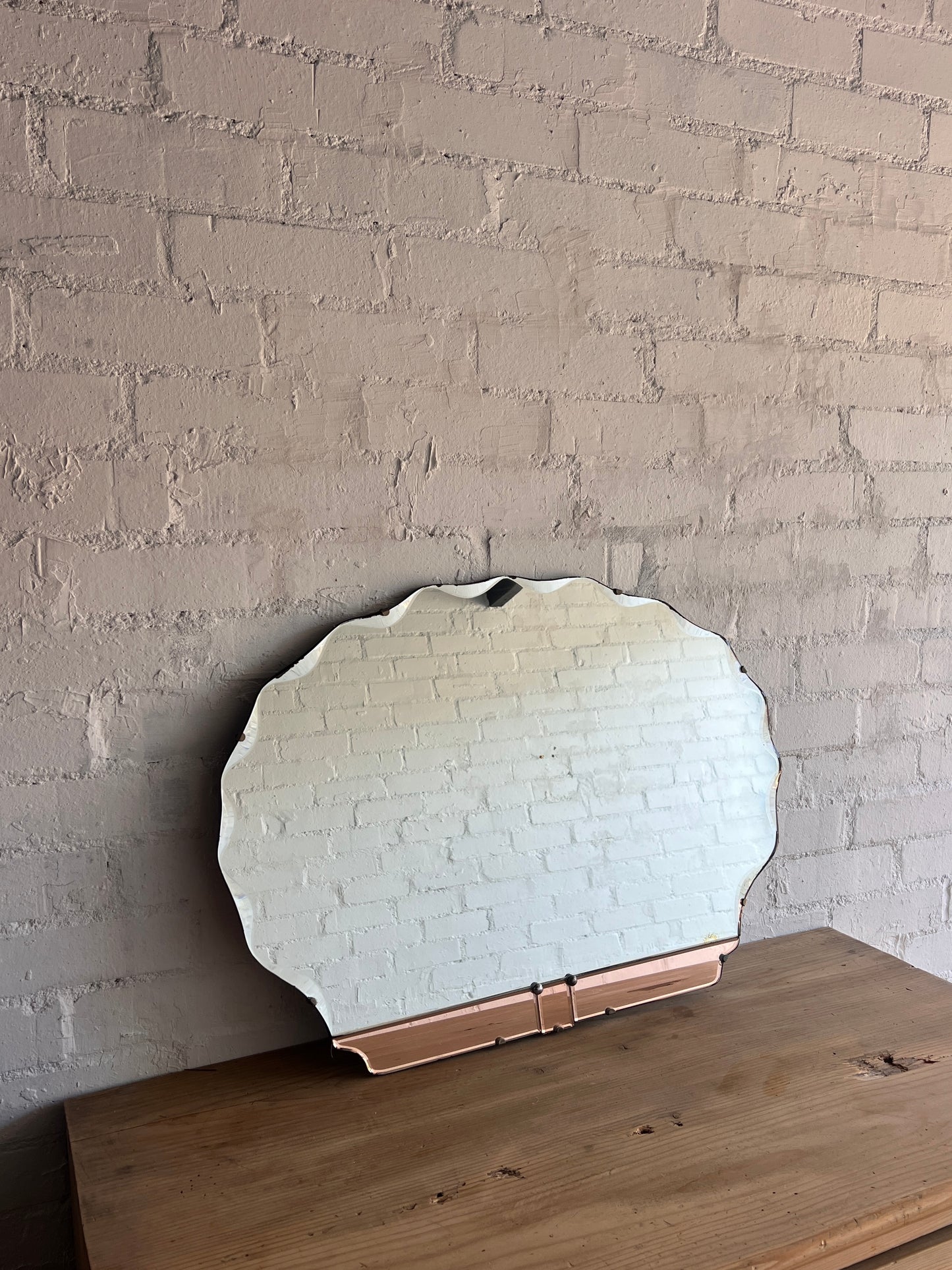 ART DECO WIGGLE SHELL MIRROR