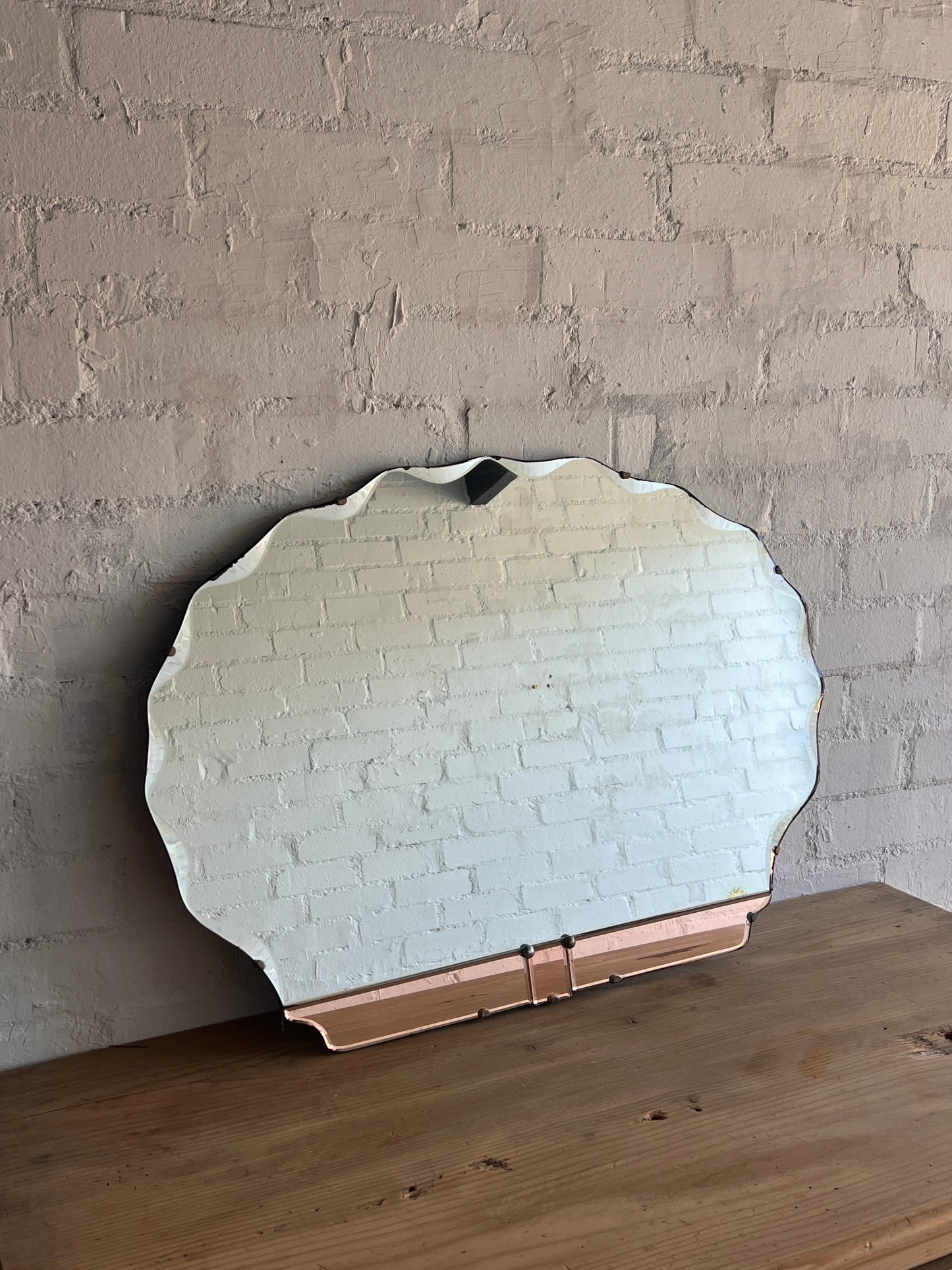 ART DECO WIGGLE SHELL MIRROR