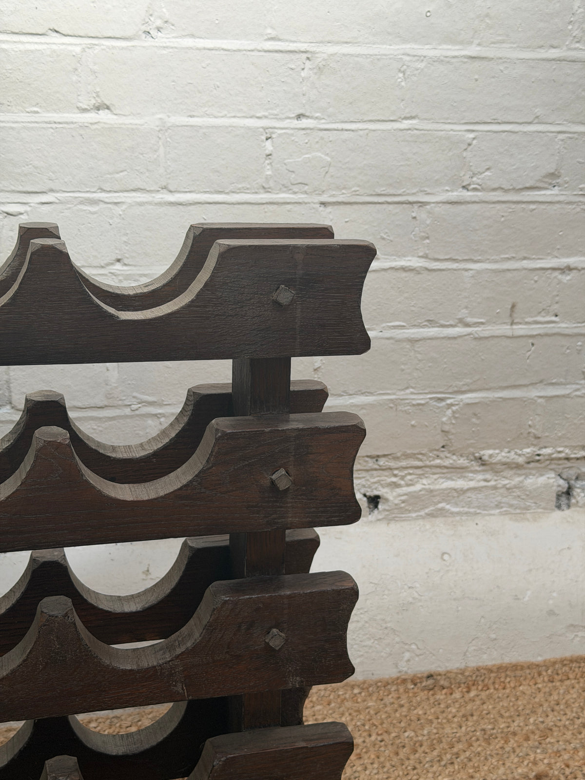 FRENCH CARVED BOTTLE RACK